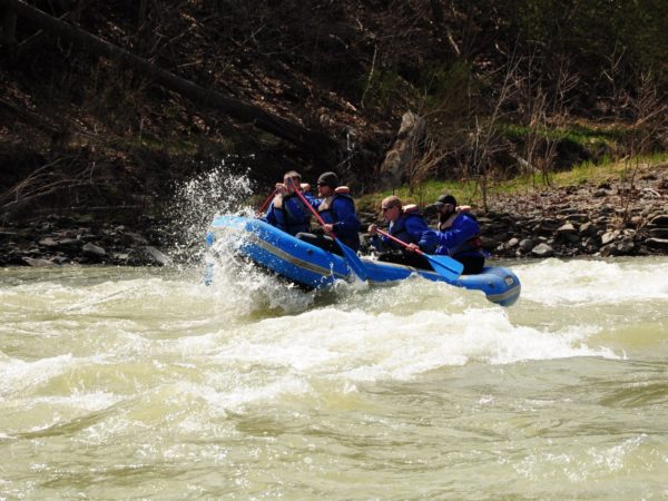 People rafting on the Genesee River