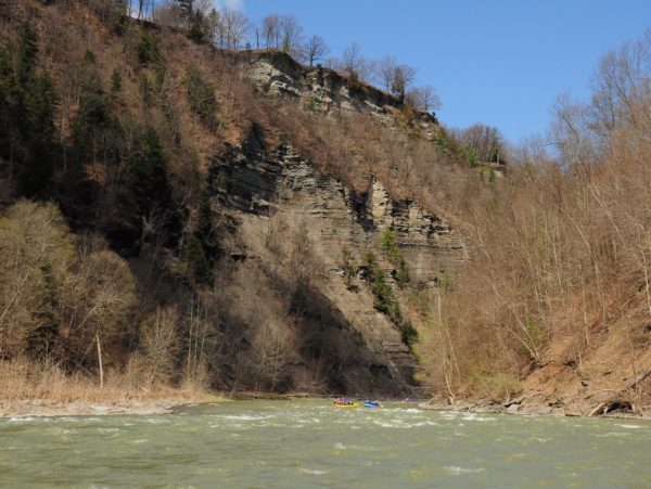 People rafting on the Genesee River