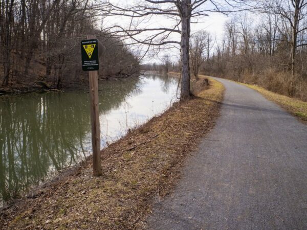 A path that follows a canal