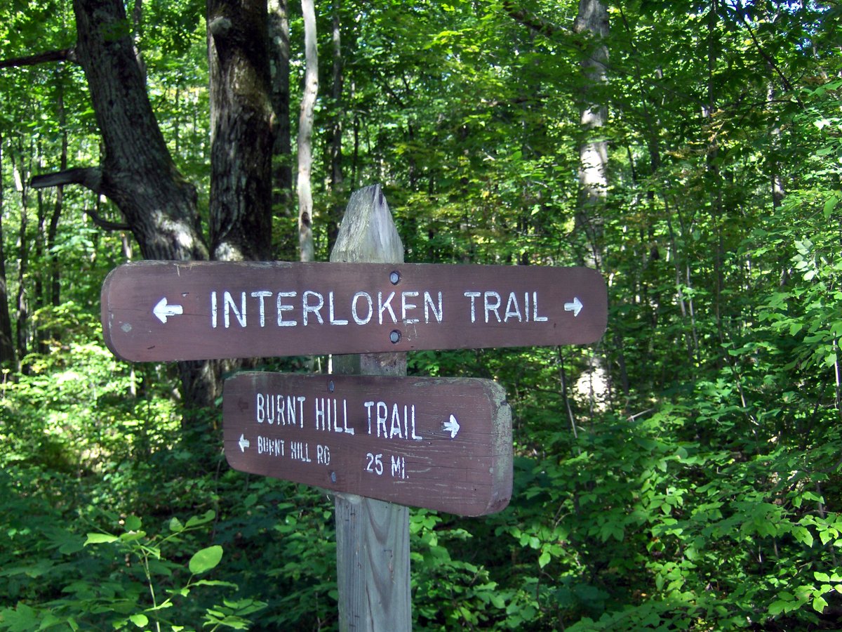 A trail sign