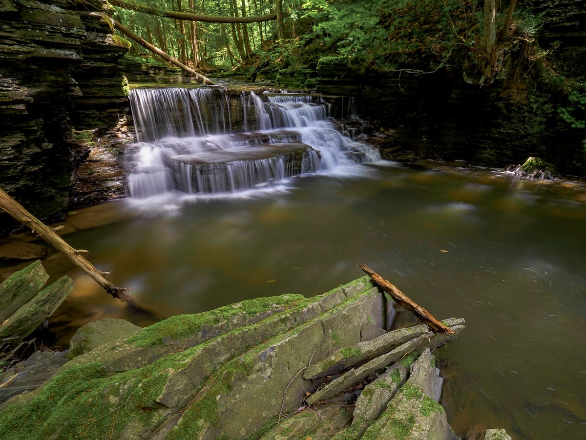 A small waterfall and creek